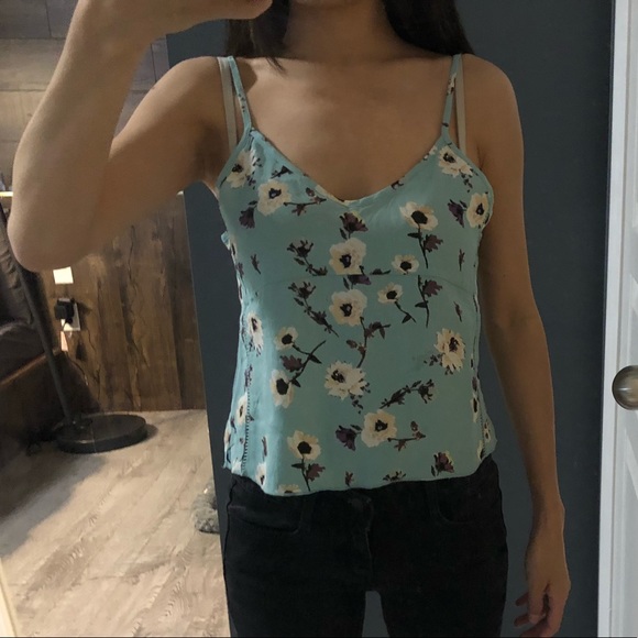 Sunday Best Blue Floral Tank Top - Picture 4 of 4